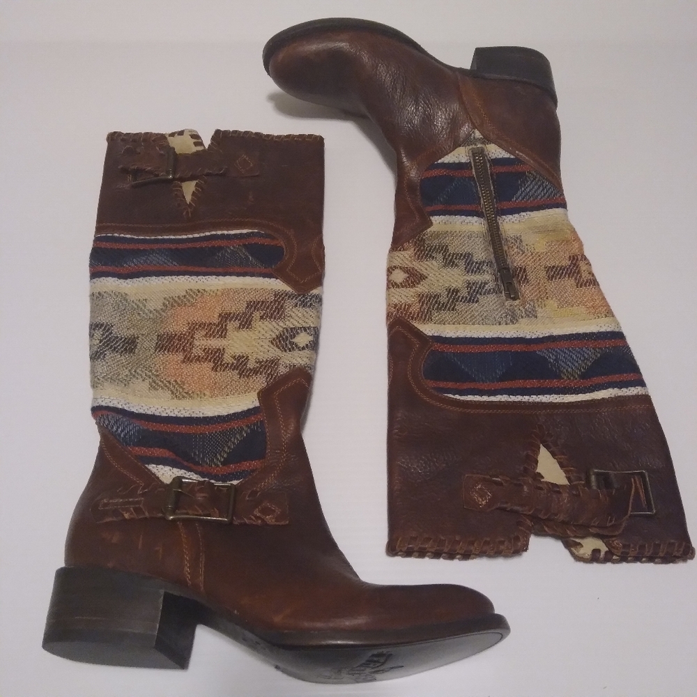 FREEBIRD by Steven Aztec QXOTE  Knee high Boots - Picture 3 of 15